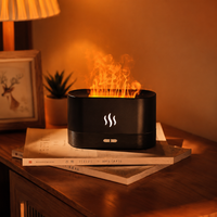 Water Humidifier Ultrasonic Air Humidifier With LED Lighting Simulation Colorful Flame Fragrance Machine